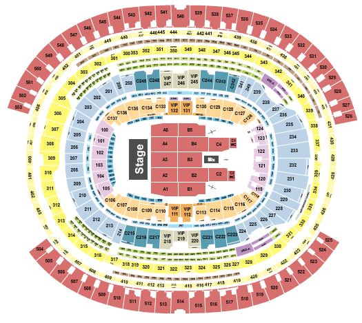 SoFi Stadium George Strait Seating Chart